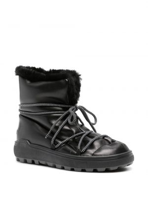 Kožené sněžné boty Bogner Fire+ice černé