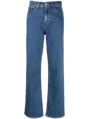 Brīva piegriezuma kokvilnas džinsi bootcut Tommy Jeans zils