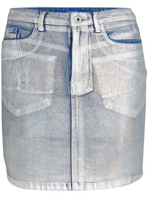 Дънкова пола Karl Lagerfeld Jeans синьо