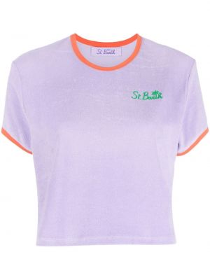 Tričko s potlačou Mc2 Saint Barth fialová