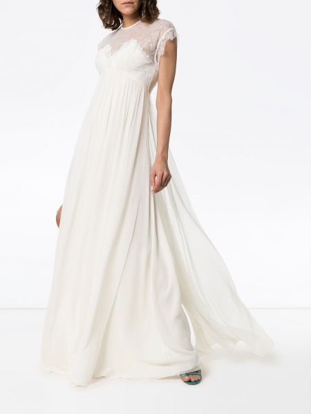 Sukienka wieczorowa koronkowa Giambattista Valli biała