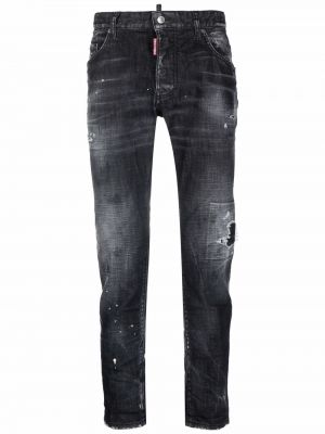 Nødlidende stretch jeans Dsquared2 svart