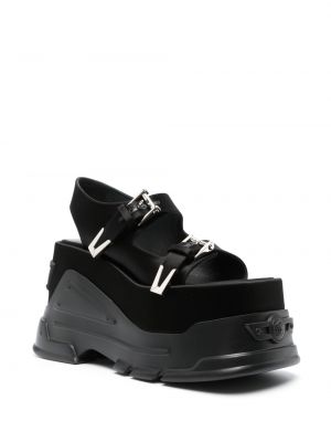 Sandales ar platformu Versace melns