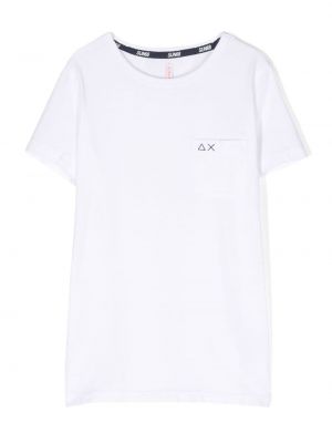 T-shirt ricamato Sun 68 bianco