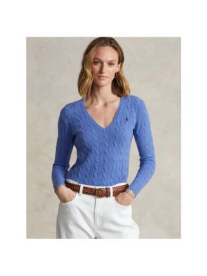 Jersey de lana de cachemir de tela jersey Polo Ralph Lauren azul