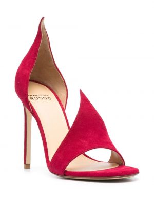 Semišové sandály Francesco Russo růžové