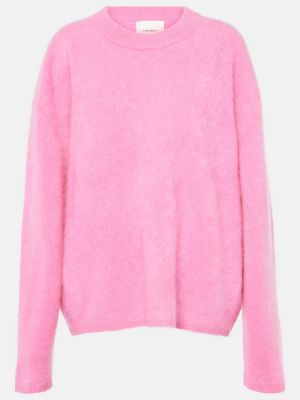 Oversized kašmírový svetr Lisa Yang růžový