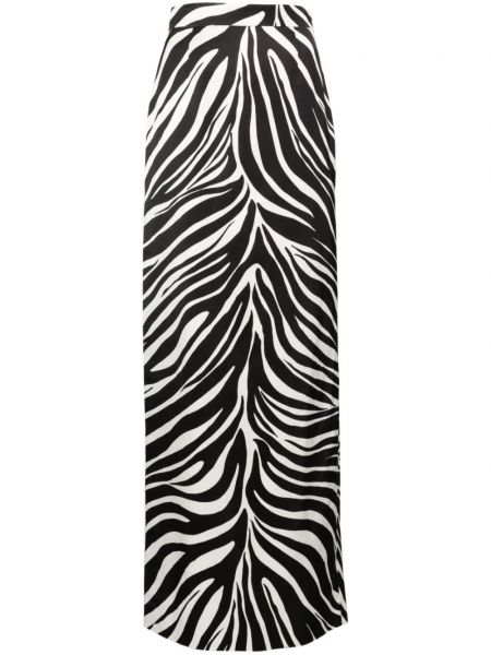 Suknja s prorezom s printom sa zebra printom Nina Ricci