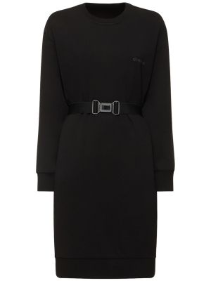 Pamučna haljina Moncler crna