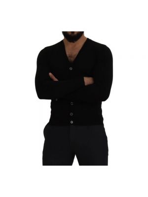 Cárdigan con botones de lana Dolce & Gabbana negro