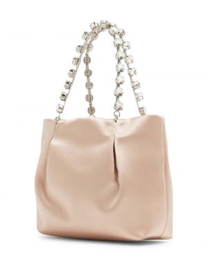 Shopper handtasche mit kristallen Aquazzura pink