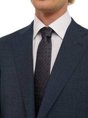 Хлопковый шелковый галстук Van Laack синий