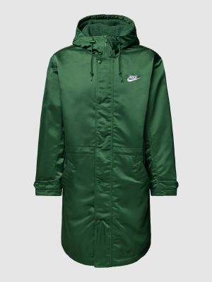 Płaszcz z kapturem Nike zielony