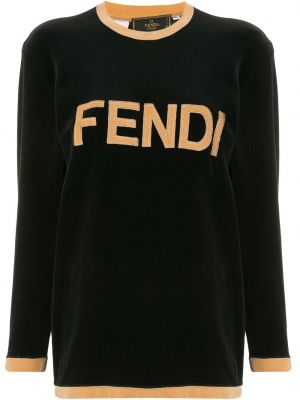 Jersey de tela jersey Fendi Pre-owned negro