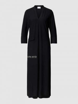 Sukienka długa z nadrukiem Sportalm czarna