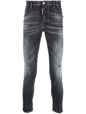 Zerrissene skinny jeans Dsquared2 grau