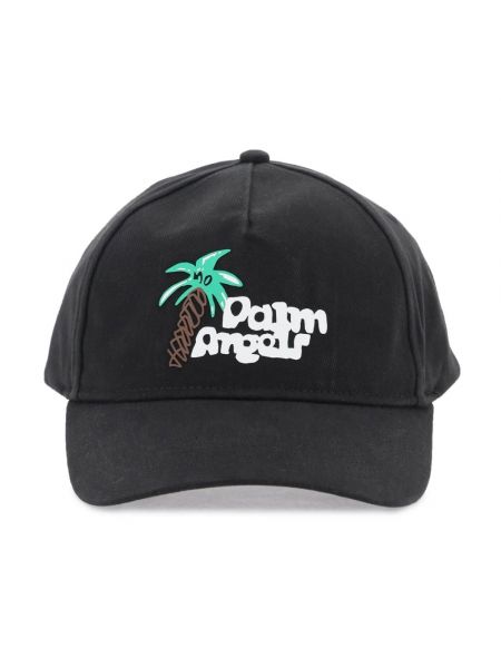 Hut aus baumwoll mit print Palm Angels schwarz