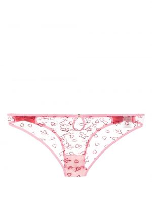 Kalhotky s mašlí Le Petit Trou růžové
