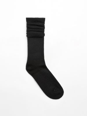 Кашемировые шерстяные носки Oysho черные