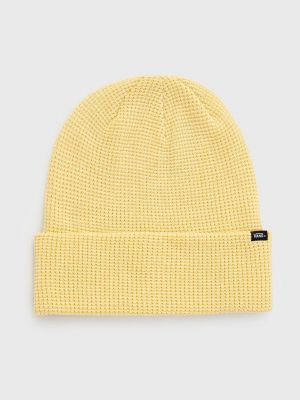 Dzianinowa czapka Vans żółta