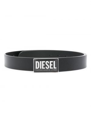Kožený pásek Diesel černý