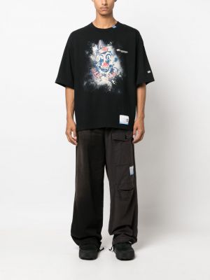 Bavlněné tričko s potiskem Maison Mihara Yasuhiro černé