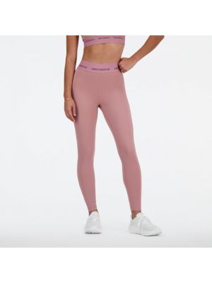 Pantalon de sport taille haute New Balance rose