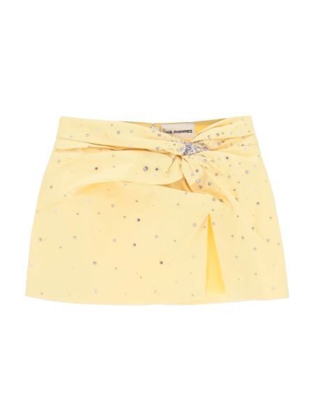 Mini spódniczka Des Phemmes żółta