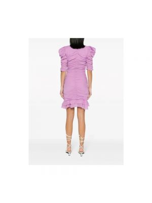 Sukienka mini Isabel Marant Etoile fioletowa