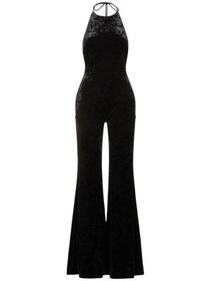 Βελούδινη ολόσωμη φόρμα Alexandre Vauthier μαύρο