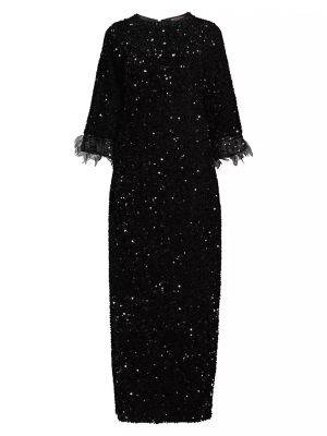 Платье-карандаш с пайетками Frances Valentine черное