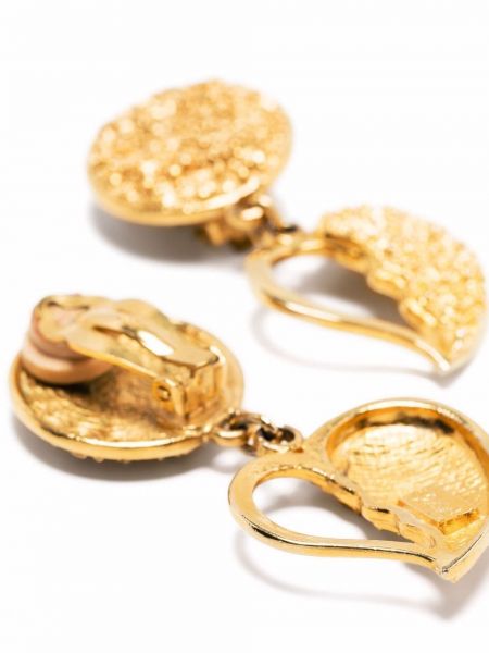 Kolczyki w serca Yves Saint Laurent Pre-owned złote