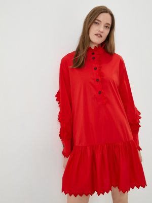 Платье-рубашка Francesco Donni красное