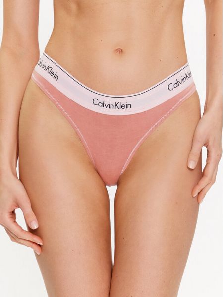 Стринги Calvin Klein розовые