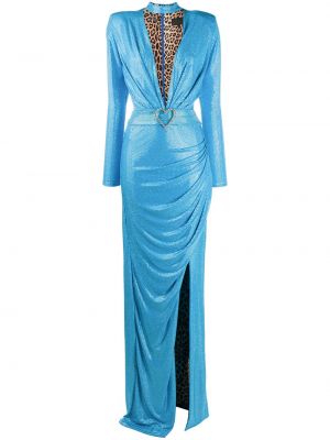 Vestido de noche Philipp Plein azul