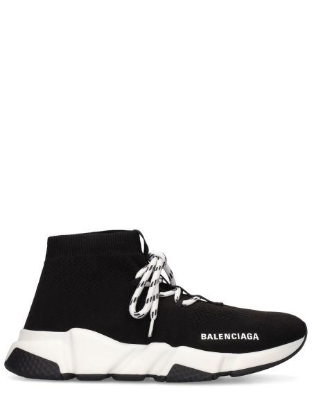 Sneakers med snörning i spets Balenciaga Speed svart