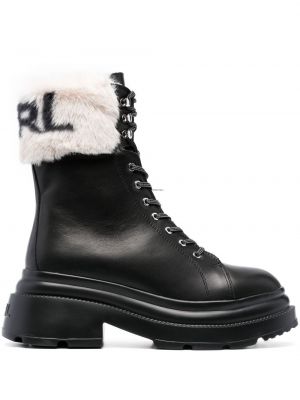 Czarne ankle boots Karl Lagerfeld