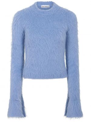 Woll pullover ausgestellt Rabanne blau