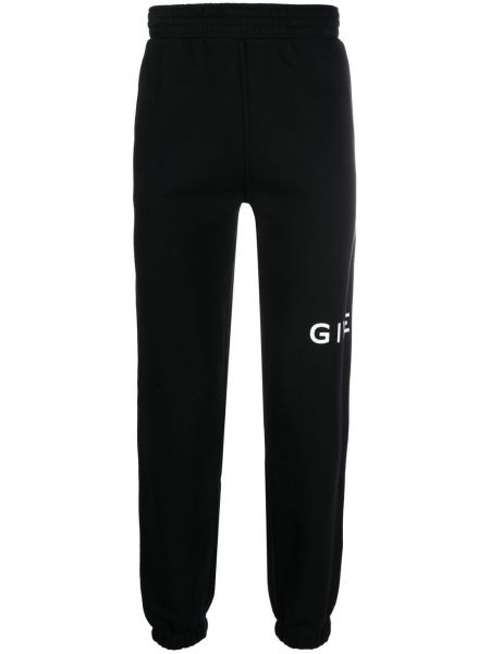 Pantaloni tuta di cotone Givenchy nero