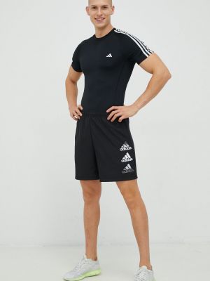 Koszulka w paski Adidas czarna
