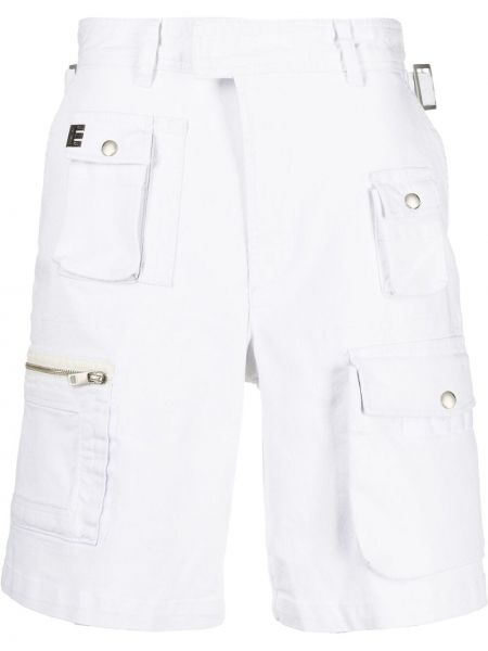 Pantalones cortos cargo con bolsillos Diesel blanco