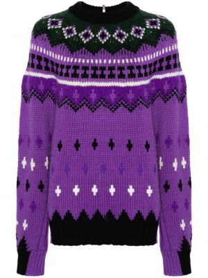 Pull en tricot Moncler Grenoble violet