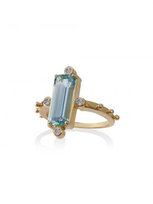 Anillo con apliques Jessie Western azul