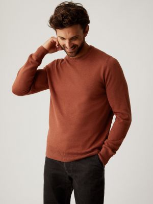 Хлопковый свитер с круглым вырезом Marks & Spencer