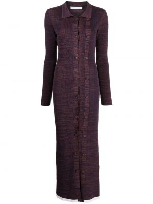 Robe en tricot Christopher Esber marron