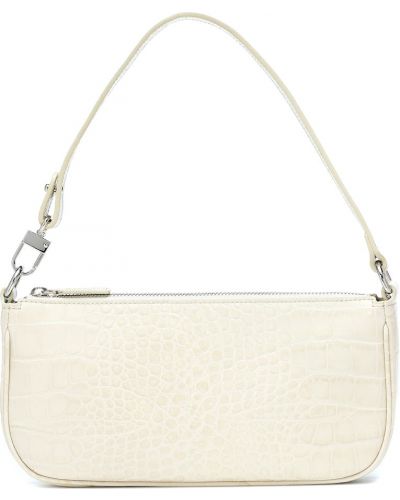 Borsa in tessuto di pelle By Far beige