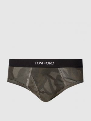 Камуфляжные трусы с принтом Tom Ford хаки