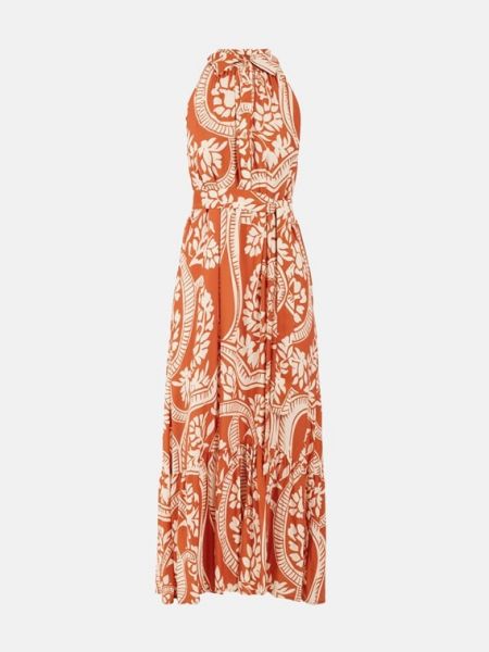 Длинное платье Lauren Vidal оранжевое