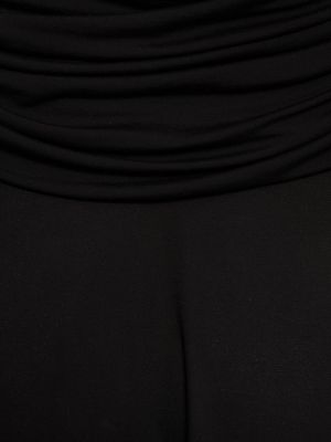 Viskózové mini šaty Saint Laurent čierna