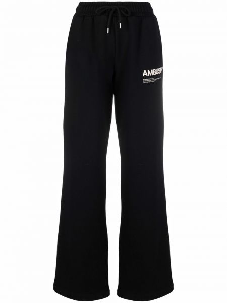 Fleecové sportovní kalhoty s potiskem Ambush černé